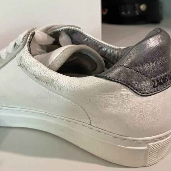 Zadig & Voltaire Leather White Sneakers - Picture 9 of 12